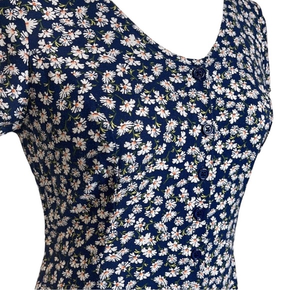 BAND OF GYPSIES Blue Daisy Sundress NWT - Picture 2 of 8